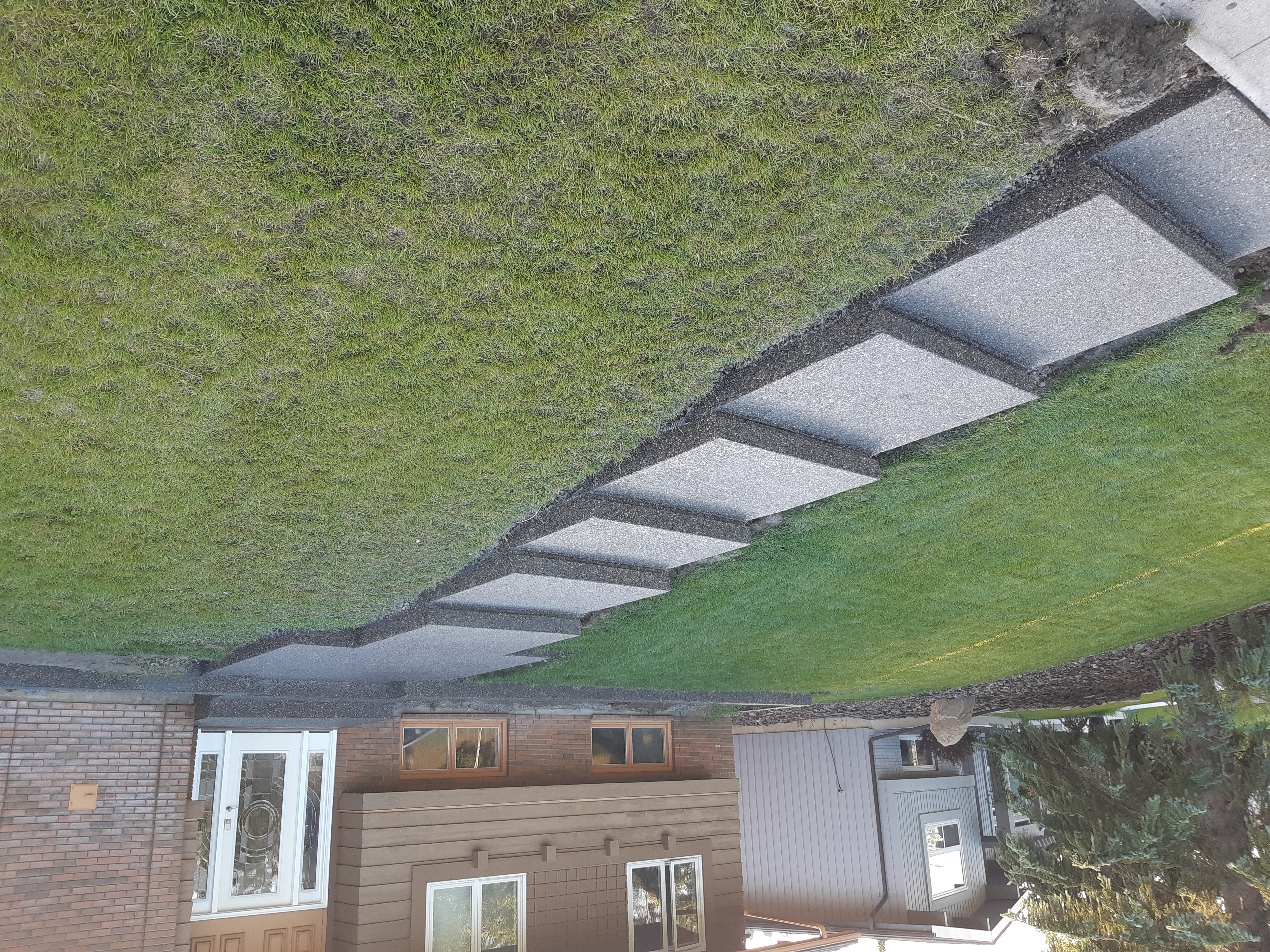 Exposed Aggregate Steps And Walkway Calgary